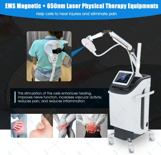 오판 EMS 650 nm 레이저 치료기, 관절 통증 완화를 위한 펄스 전자기 치료기, 레이저 장치